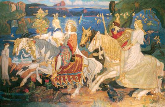 Feenreiter / Riders of the Sidhe von John Duncan (1911)