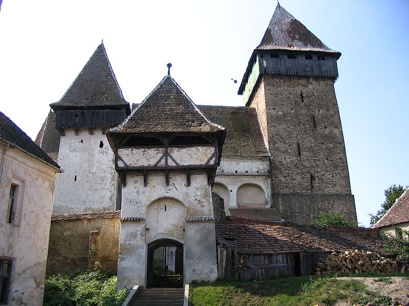 Transsilvanien: Torturm, Glockenturm, Sakristeiturm (Jakobsdorf 