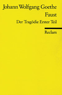 Buch-Cover, Johann Wolfgang Goethe: Faust. Der Tragödie Erster Teil