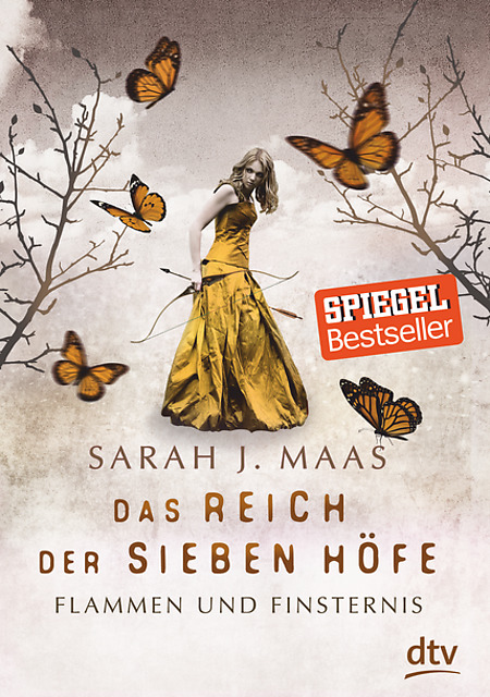 Buch-Cover, Sarah J. Maas: Das Reich der Sieben Höfe: Flammen und Finsternis