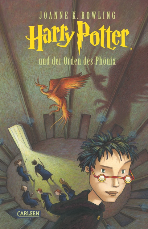 Buch-Cover, Joanne Kathleen Rowling: Harry Potter und der Orden des Phoenix