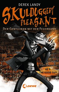 Buch-Cover, Derek Landy: Skulduggery Pleasant