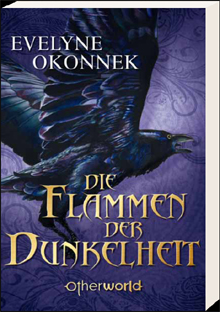 Buch-Cover, Evelyne Okonnek: Die Flammen der Dunkelheit